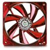 80mm (80x80x25mm) Apollish Fan - Detachable fan blades for easy cleaning - Twister Bearing - Red circular Led with on/off function - 600~2100 RPM - 12.48~33.04 CFM - 15 dB min.