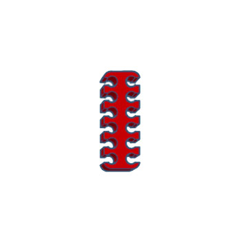 Plonter - CableComb-6-6-12-RED - התמונה להמחשה בלבד