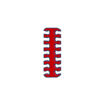 Plonter - CableComb-6-8-14-RED - התמונה להמחשה בלבד