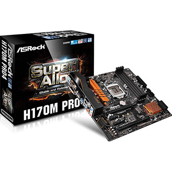 ASRock - H170M-Pro4 - התמונה להמחשה בלבד