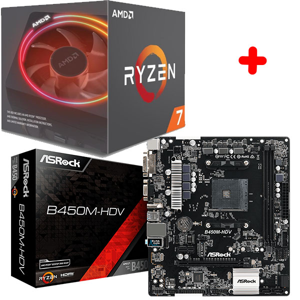 AMD - 2700X-B450M-HDV - התמונה להמחשה בלבד