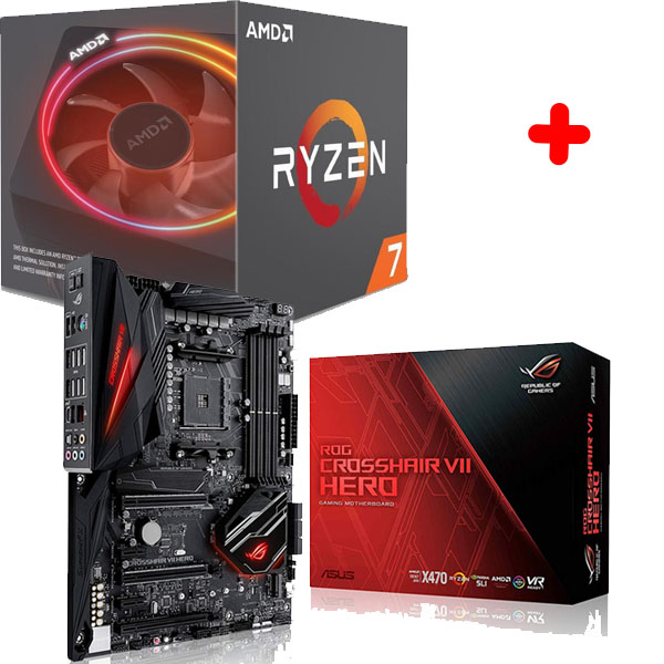 AMD - 2700X-ROG-CROSSHAIR-VII-HERO - התמונה להמחשה בלבד