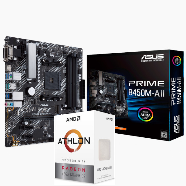 AMD - 3000G-PRIME-B450M-A-II - התמונה להמחשה בלבד