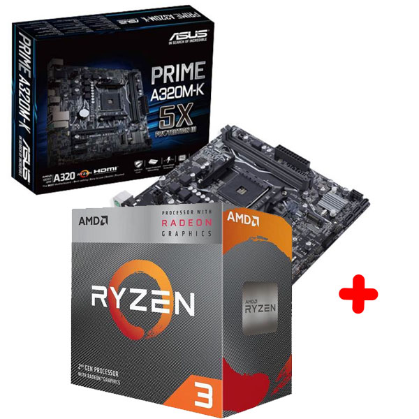 AMD - 2200G-PRIME-A320M-K - התמונה להמחשה בלבד