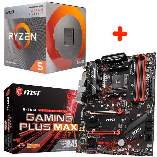 AMD - 3400G-B450-GAMING-PLUS-MAX - התמונה להמחשה בלבד