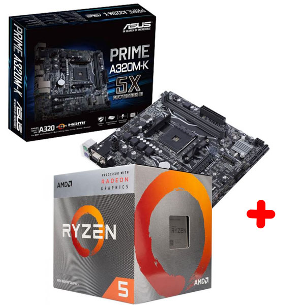 AMD - 3400G-PRIME-A320M-K - התמונה להמחשה בלבד