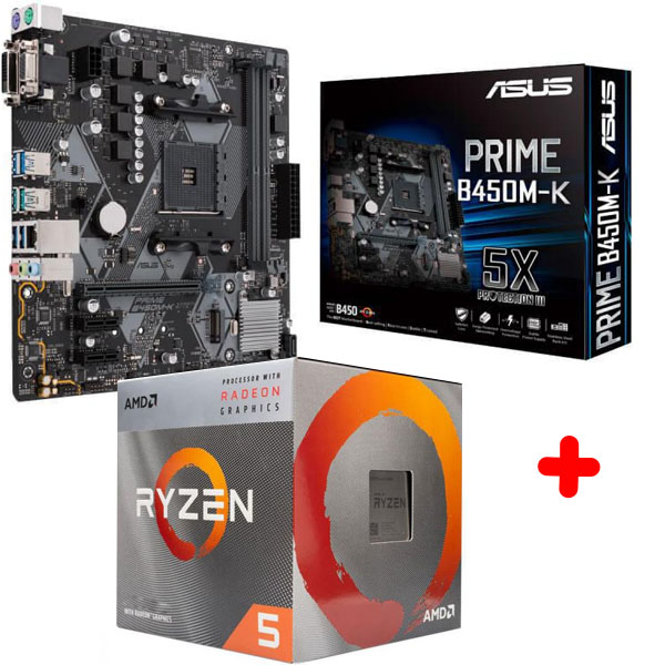 AMD - 3400G-PRIME-B450M-K - התמונה להמחשה בלבד