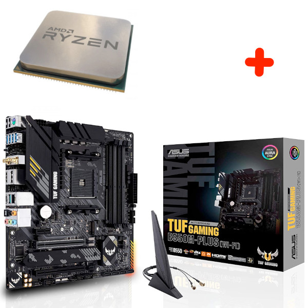 AMD - 3700X-TUF-GAMING-B550M-PLUS-WI-FI - התמונה להמחשה בלבד