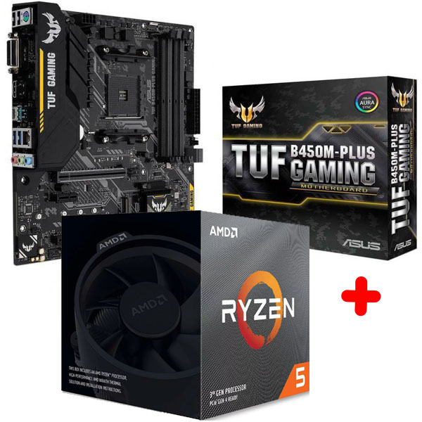 AMD - 3600X-TUF-B450M-PLUS-GAMING - התמונה להמחשה בלבד