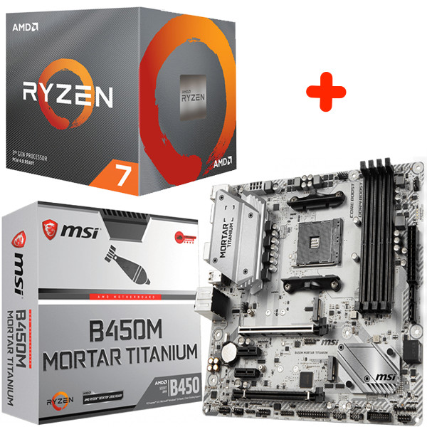 AMD - 3800X-B450M-Mortar-Titanium - התמונה להמחשה בלבד