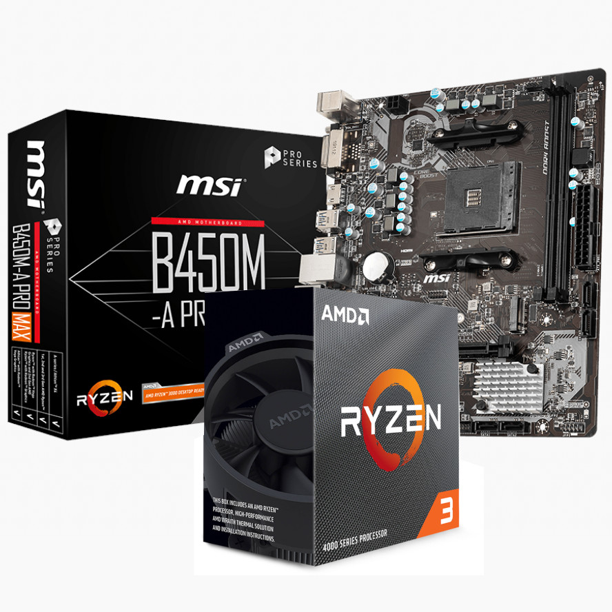 AMD - 4100-B450M-A-PRO-MAX - התמונה להמחשה בלבד