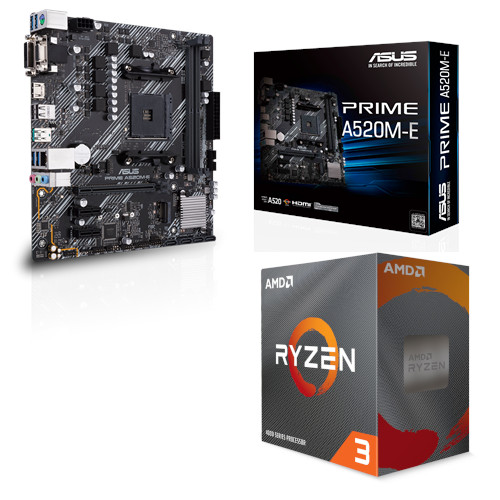 AMD - 4100-PRIME-A520M-E - התמונה להמחשה בלבד