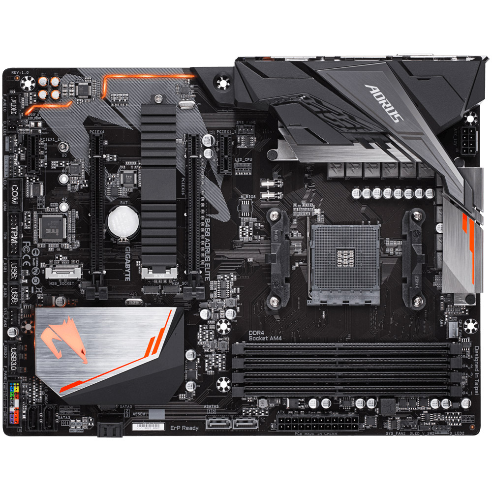 Gigabyte - B450-AORUS-ELITE - התמונה להמחשה בלבד