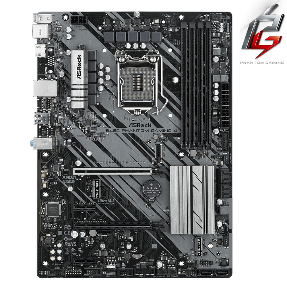 ASRock - B460-Phantom-Gaming-4 - התמונה להמחשה בלבד