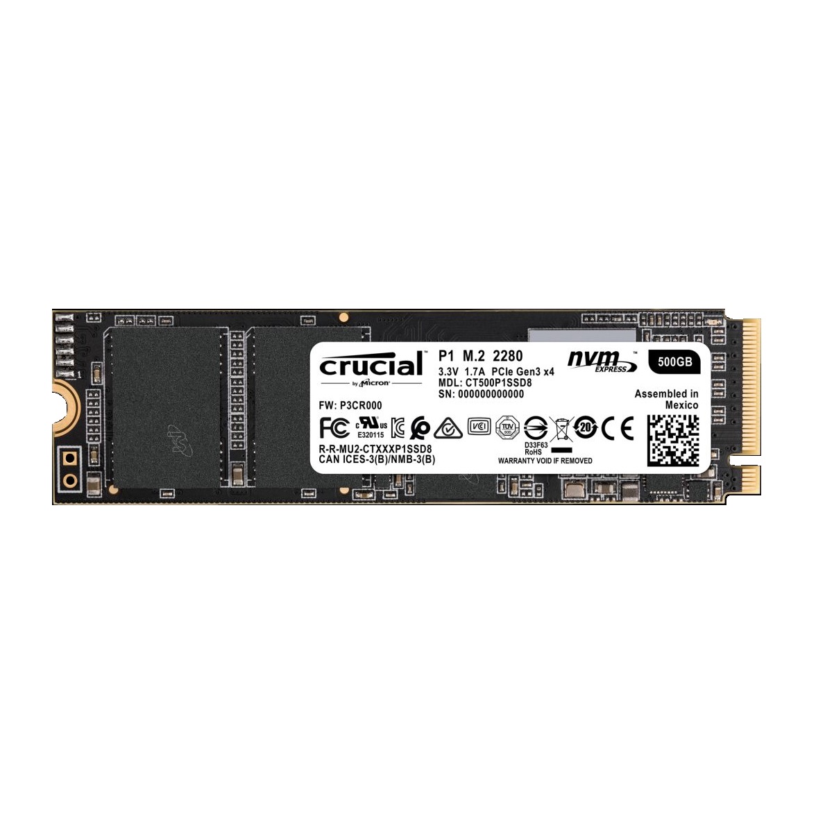 Crucial - CT500P1SSD8 - התמונה להמחשה בלבד