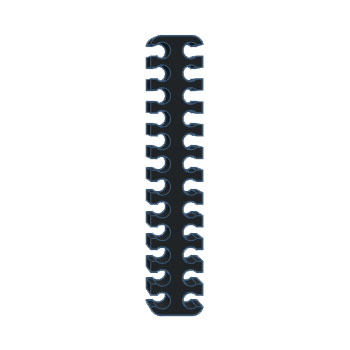 Plonter - CableComb-12-12-24-BLK - התמונה להמחשה בלבד