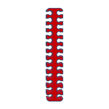 Plonter - CableComb-13-13-26-RED - התמונה להמחשה בלבד
