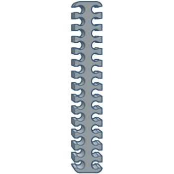 Plonter - CableComb-14-14-28-GRY - התמונה להמחשה בלבד