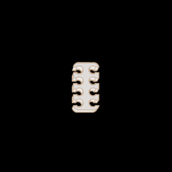 Plonter - CableComb-4-4-8-WT - התמונה להמחשה בלבד