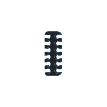 Plonter - CableComb-6-6-12-BLK - התמונה להמחשה בלבד
