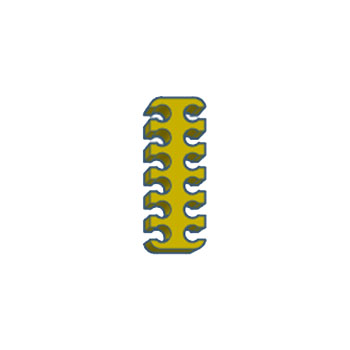 Plonter - CableComb-6-6-12-YLW - התמונה להמחשה בלבד