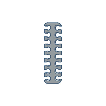 Plonter - CableComb-8-8-16-GRY - התמונה להמחשה בלבד