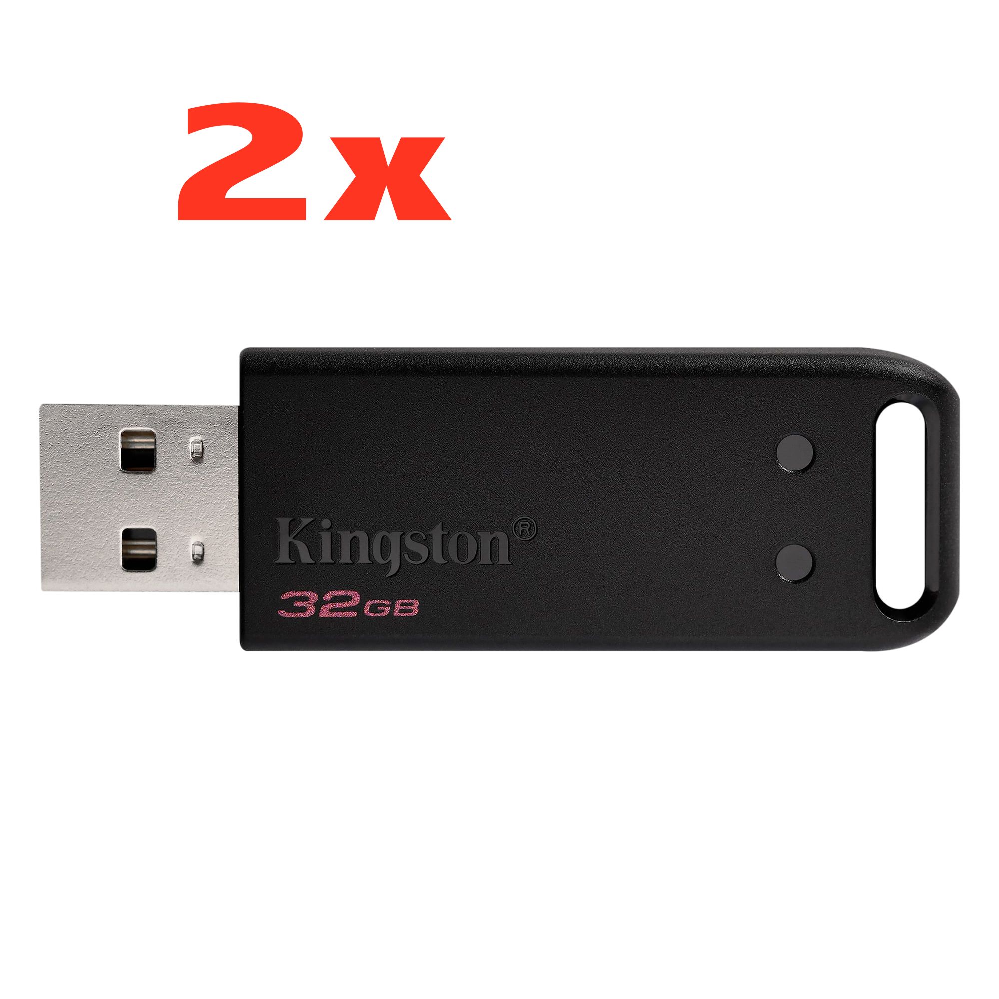 Kingston - DT20-32GB-2P - התמונה להמחשה בלבד