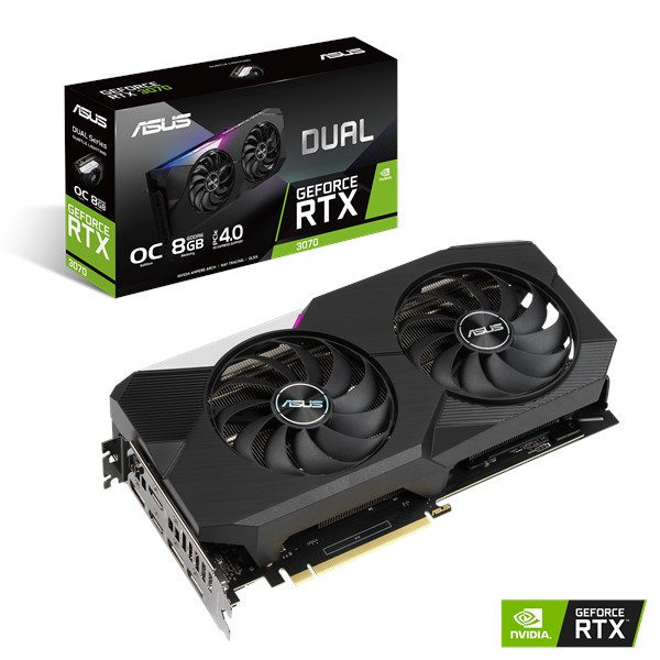 ASUS - DUAL-RTX3070-O8G - התמונה להמחשה בלבד