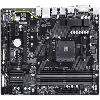 Gigabyte - GA-AX370M-DS3H - התמונה להמחשה בלבד