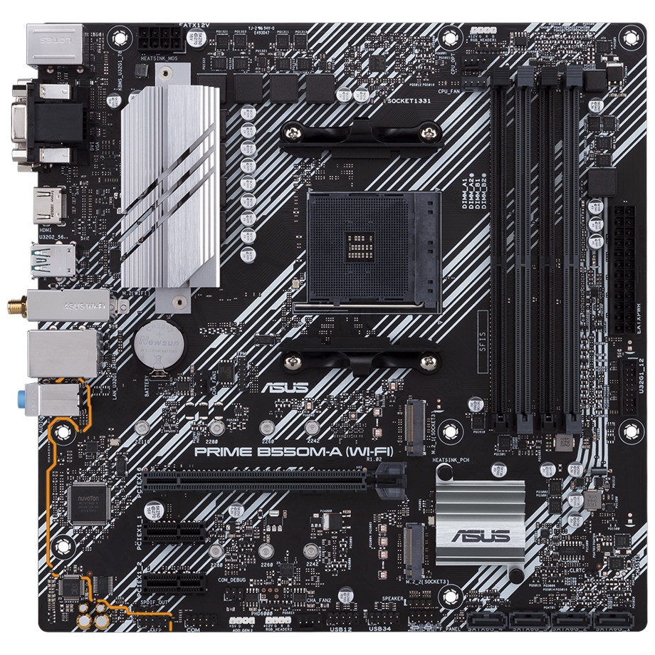 ASUS - PRIME-B550M-A-WI-FI - התמונה להמחשה בלבד