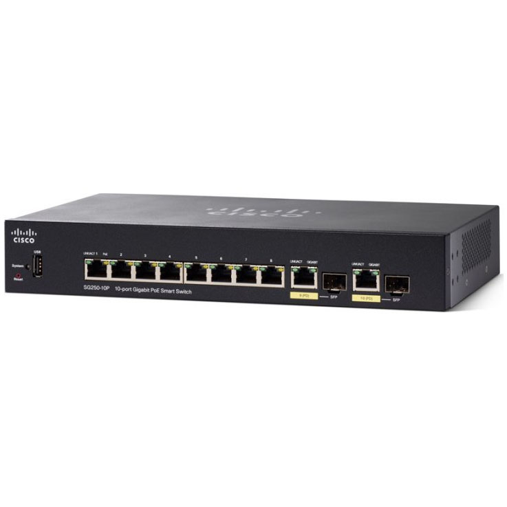 Cisco - SG250-10P-K9-EU -   