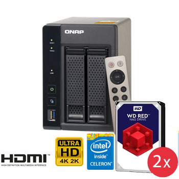 QNAP - TS-253A-4GB-8TB - התמונה להמחשה בלבד