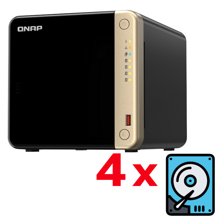 QNAP - TS-464-8G-48TB -   